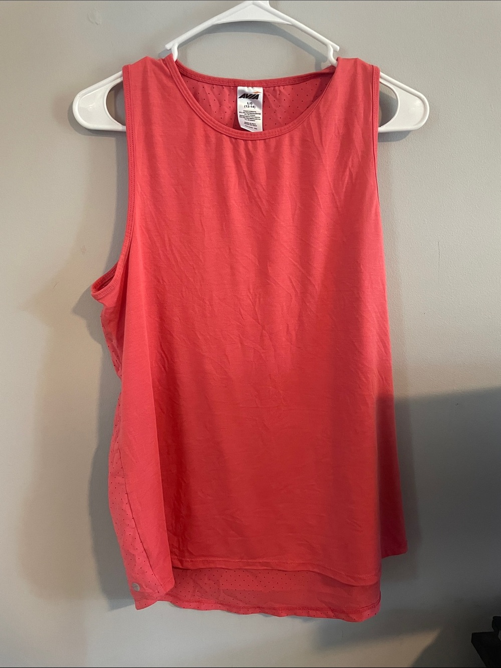 Avia Coral-Pink Athletic Tank Top
